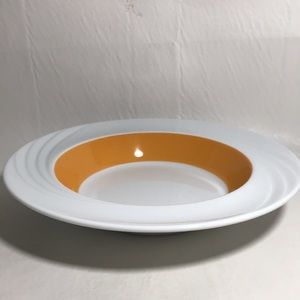 Schonwald Brand NEW Germany Orange and White Pasta Salad Bowl 9” #918
